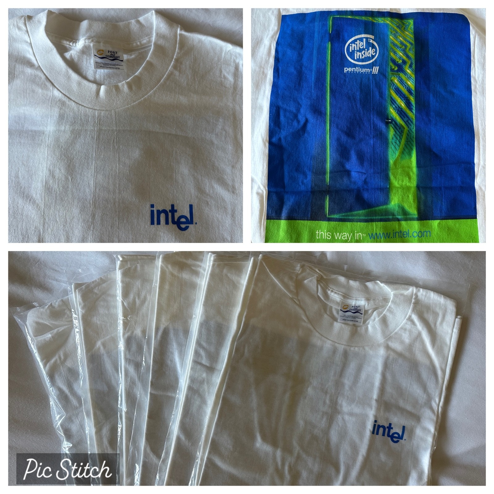 Vintage 1999 authentic Intel Pentium III processor t-shirt NEW in orig packaging Vintage 1999 authentic Intel Pentium III processor t-shirt NEW in orig packaging