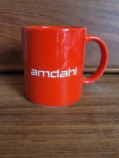 Amdahl 'Million Dollar Mug' Etched Red Coffee Mug IBM Mainframe Retrocomputing picture