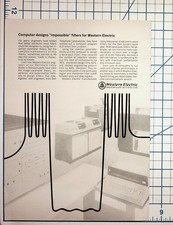 Vintage Western Electric Computer Design Print Ad Bell System Technology picture
