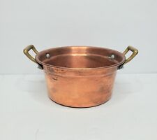 Vintage Small Copper Pot With Handles picture
