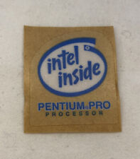 Vintage Original Intel Pentium Pro Processor CHIP Sticker Rare Collectible picture
