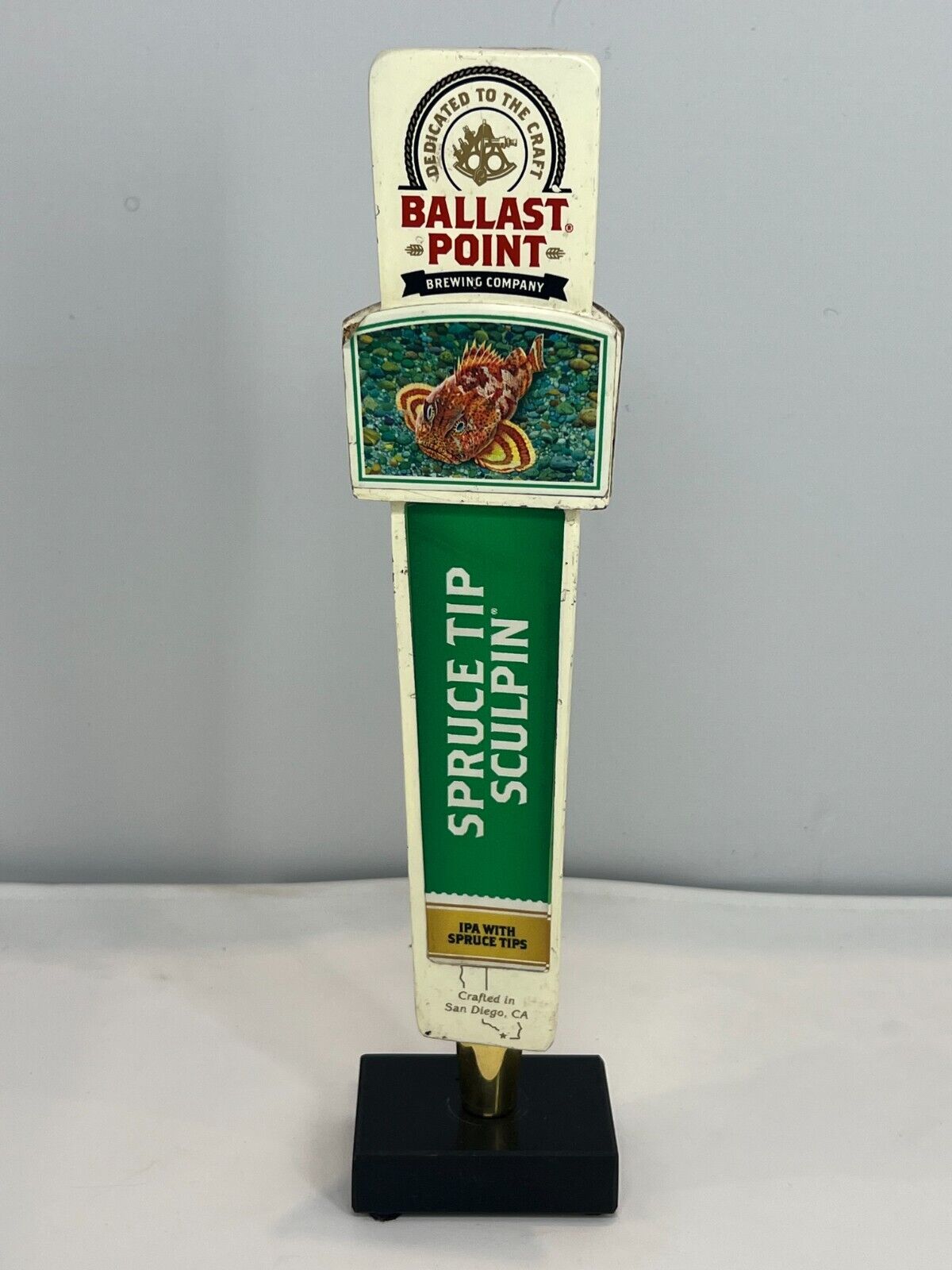 Ballast Brewing Company Spruce Tip Sculpin Draft Beer Tap Handle Mancave Bar Pub