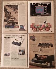 1980s Amiga Atari Sinclair Computer Magazine Vintage Print Ad Lot of 4 picture