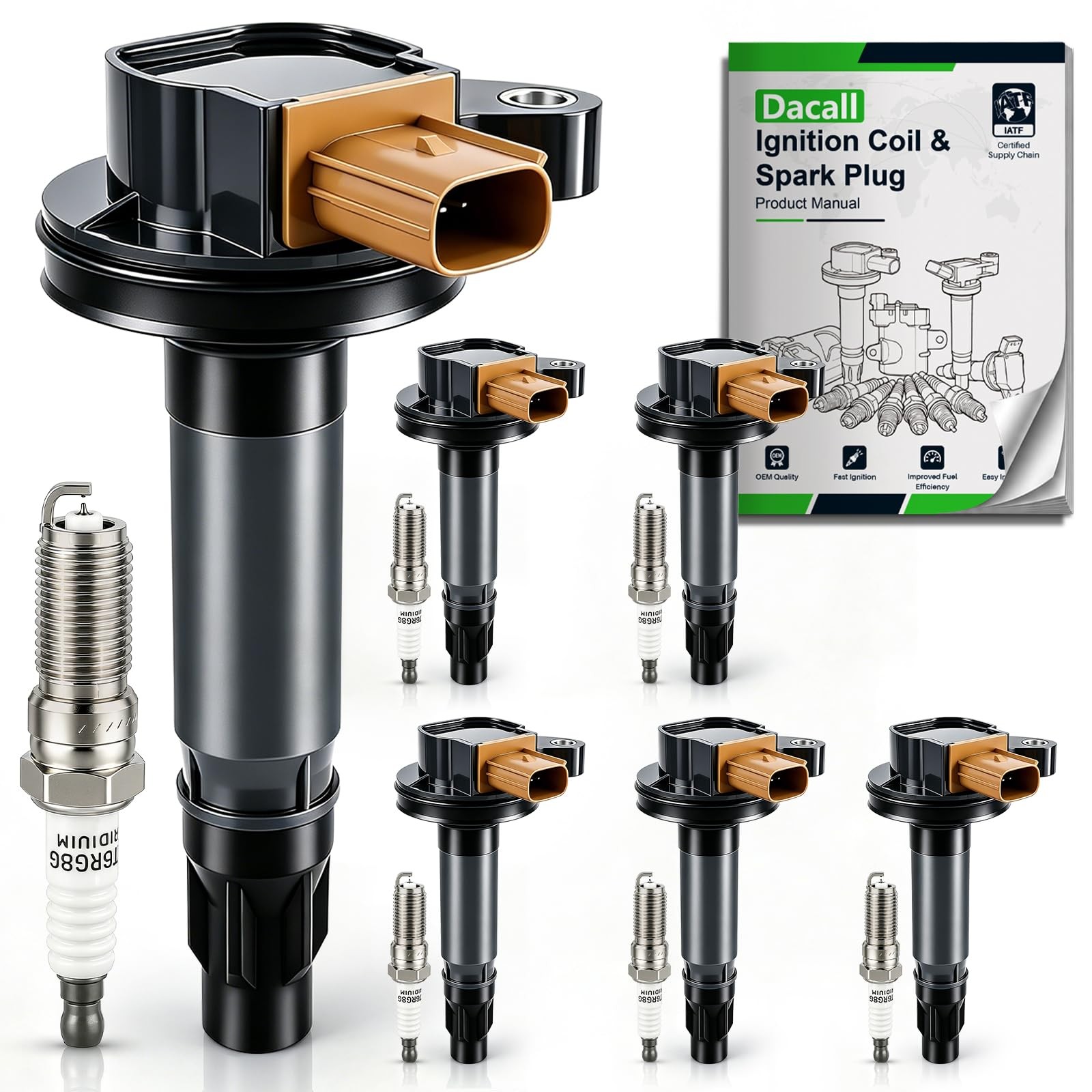 6Pk UF646 Ignition Coil Packs & Iridium Spark Plugs for 2011-2015 Ford F150 6Pk UF646 Ignition Coil Packs & Iridium Spark Plugs for 2011-2015 Ford F150