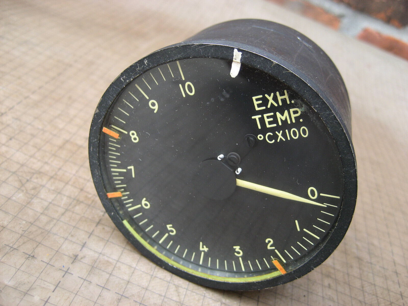 WWII US Army Aircraft Lewis MJ-4 Temperature Thermocouple Indicator Gauge 8 OHM