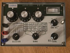 Vintage University BR-8 AC Bridge Tester Working 1975 Bench Calibration Graph picture