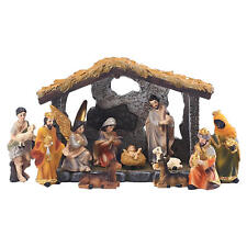 12 pc Vintage Italian Nativity Christmas Manger Figurines Made In Italy picture