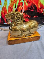 Vintage Solid Brass Ram/Sheep Sculpture (Made in Italy and Numbered) picture