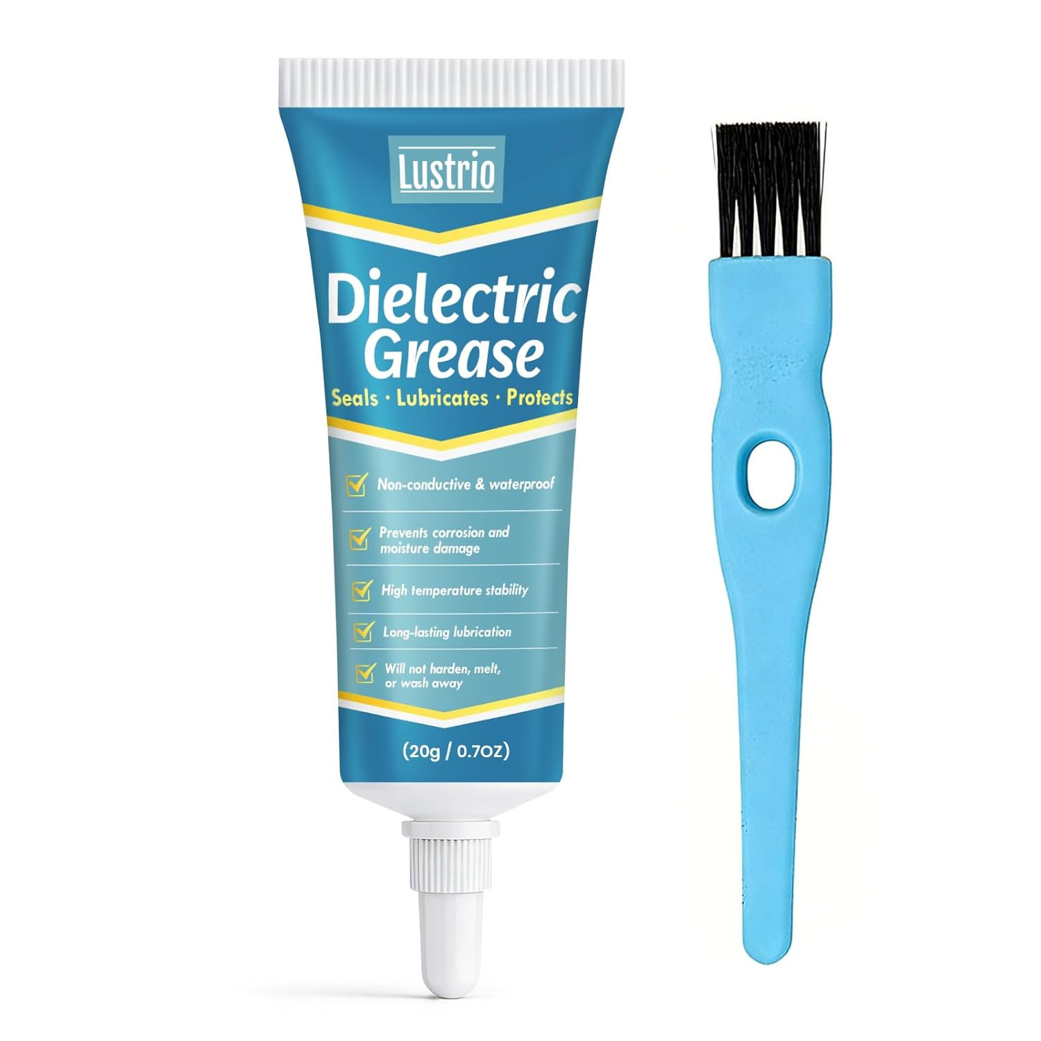 Dielectric Grease for Automotive Electrical Connectors with Brush - Waterproof & Dielectric Grease for Automotive Electrical Connectors with Brush - Waterproof &