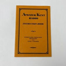 Atwater Kent Radio Instruction Book Tuned Radio Frequency Receivers 1930 picture
