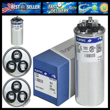 Genteq c3455r GE Round Capacitor 45 5 uf MFD, 97F9895, Z97F995, 97F9895BZ3, 27L8 picture