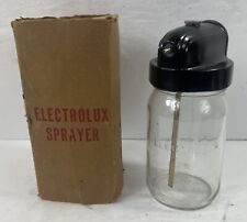 Vintage Electrolux Vacuum Cleaner Shampoo Sprayer Spray Glass Pint Jar Car Wash picture
