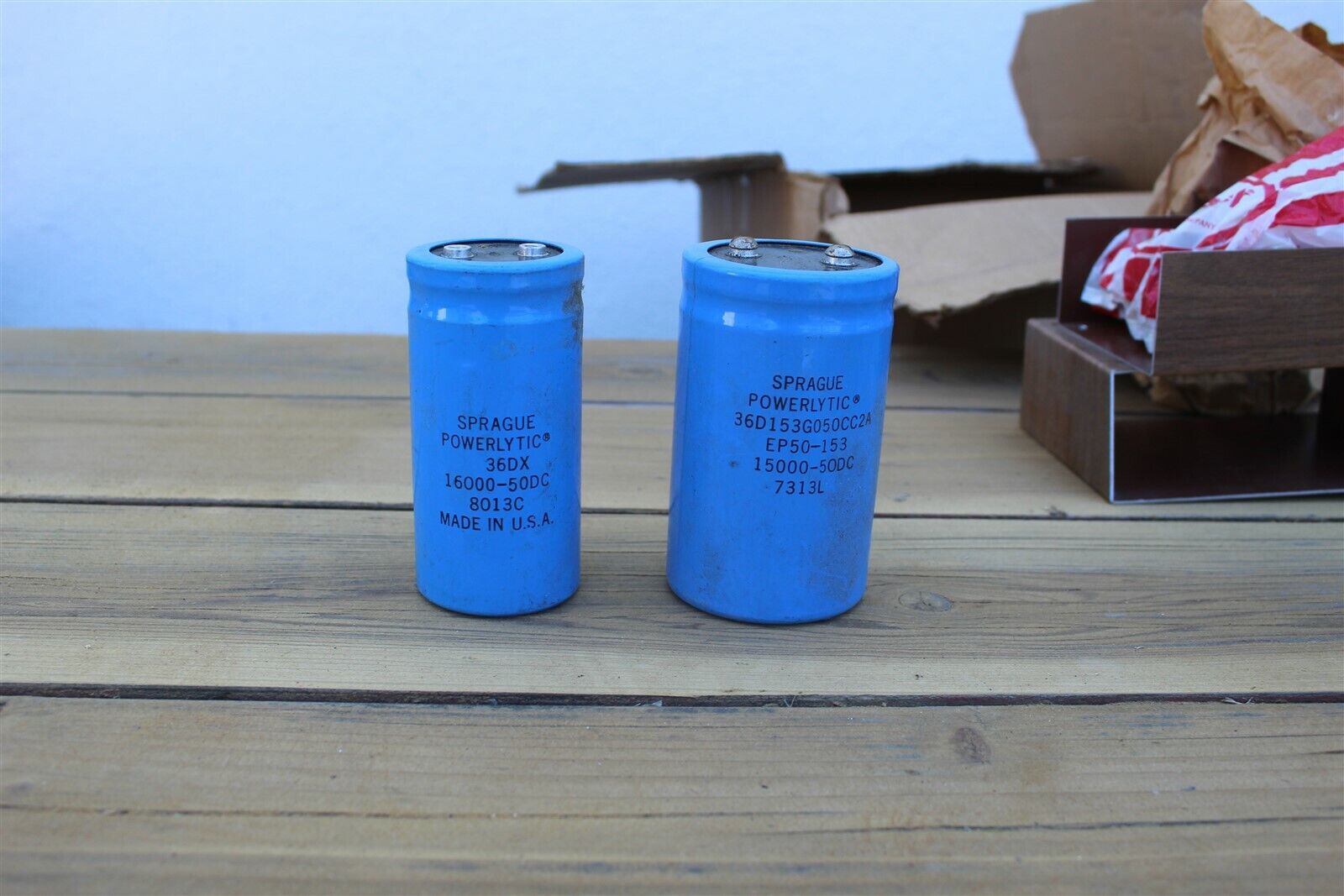 SPRAGUE POWERLYTIC CAPACITORS - 2 DIFF 36DX AND EP50-153 SEE BELOW