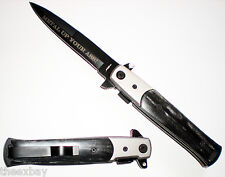 METAL Up Your Ass Assisted Open  POCKET KNIFE Blade Assisted Switch Stiletto picture