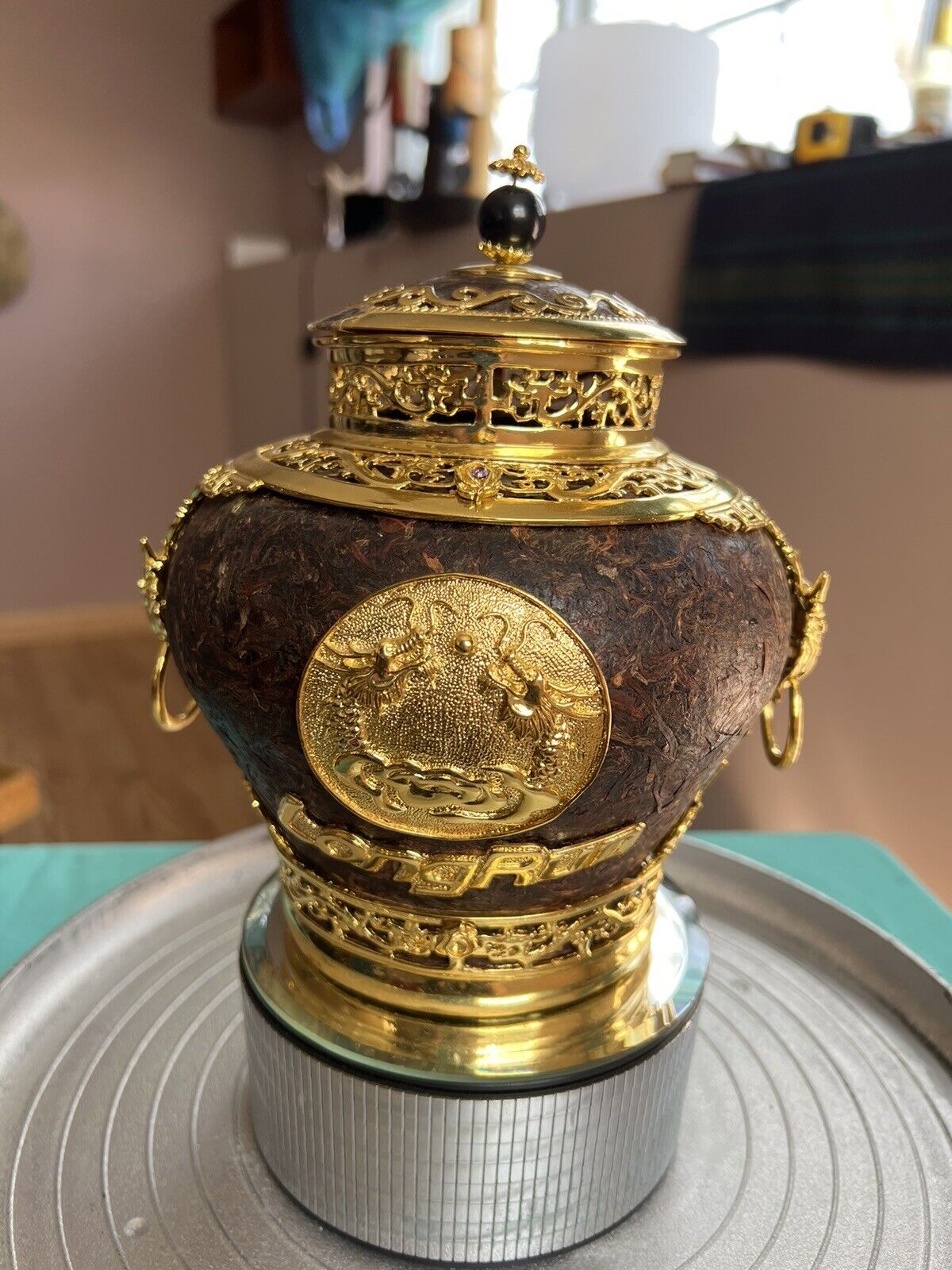 Unique Pot Made From Pu-Ehr Tea. One Of A Kind. Tea Business Uniqueness