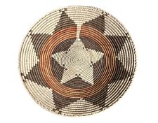 Native American Navajo Style Wedding Basket Polychrome Handwoven Coil 14” picture