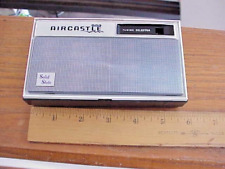 WORKING AIRCASTLE 10 SOLID STATE AM TRANSISTOR RADIO SP-10H & CASE picture