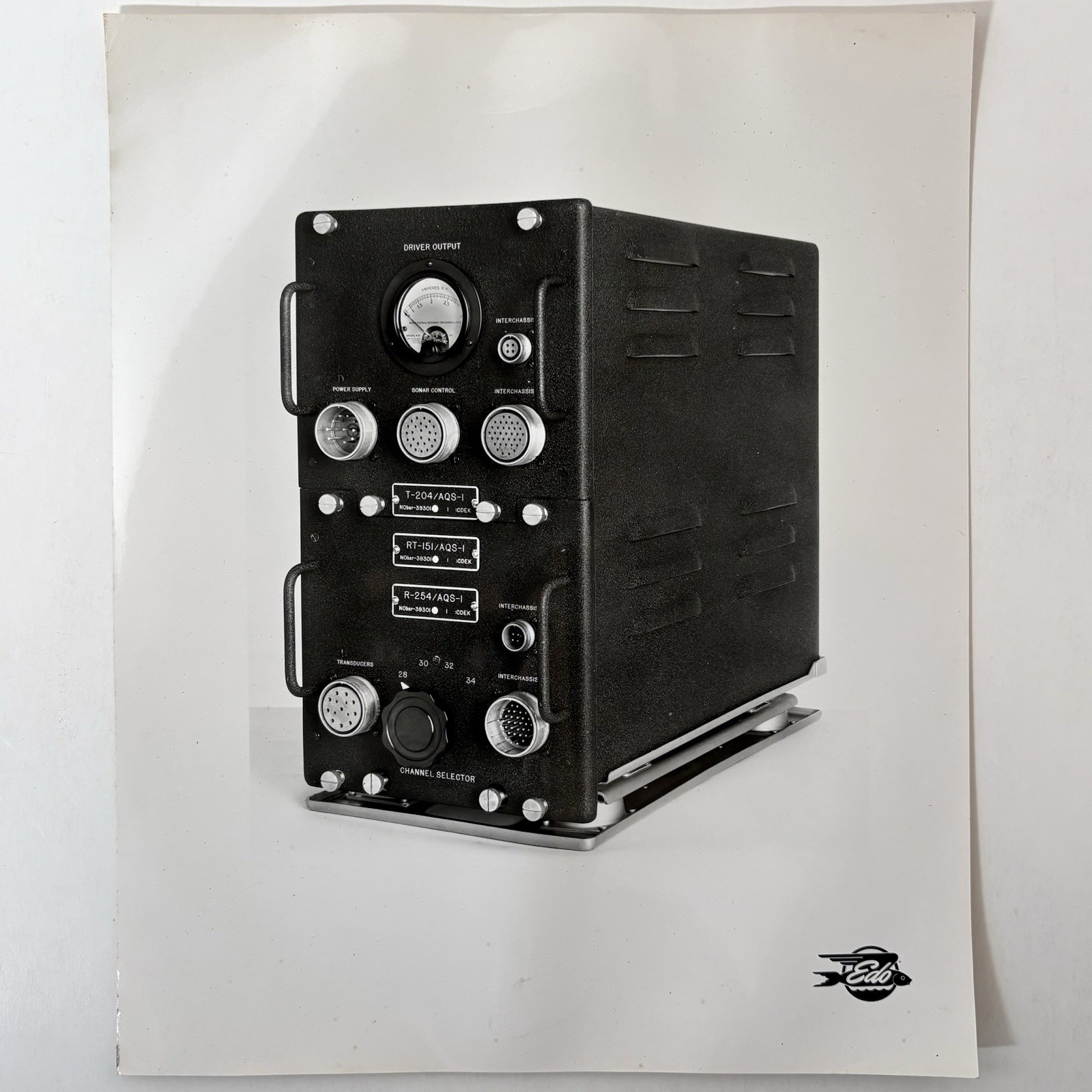 EDO Aircraft Vintage 1940’s US Navy Sonar Control Transducer Unit 8x10 Photo EDO Aircraft Vintage 1940’s US Navy Sonar Control Transducer Unit 8x10 Photo