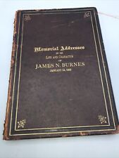 Vintage Memorial Addresses On The Life And Character James N Burnes Senator picture