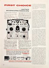 Electro Scientific Industries Univ Impedance Bridge 2/3 Page 1963 Print Ad 8x11 picture