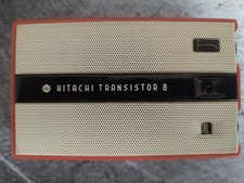 Rare Hitachi Transistor 8 Pink Marie Salmon Radio Japan w/ Case Tested Works picture