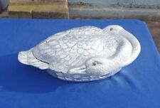 Arthur Court Intertwined Geese Casserole Tureen Aluminum Serving Dish 1981 picture