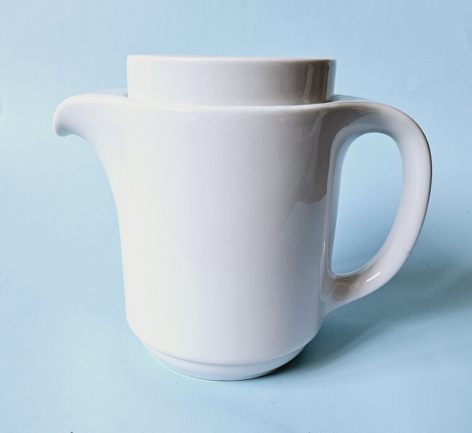 Langenthal Suisse Teapot Coffee Server White Porcelain Vintage