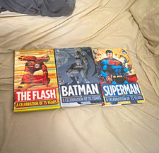 DC Comics A Celebration of 75 Years Hardcover Lot Batman Superman The Flash picture