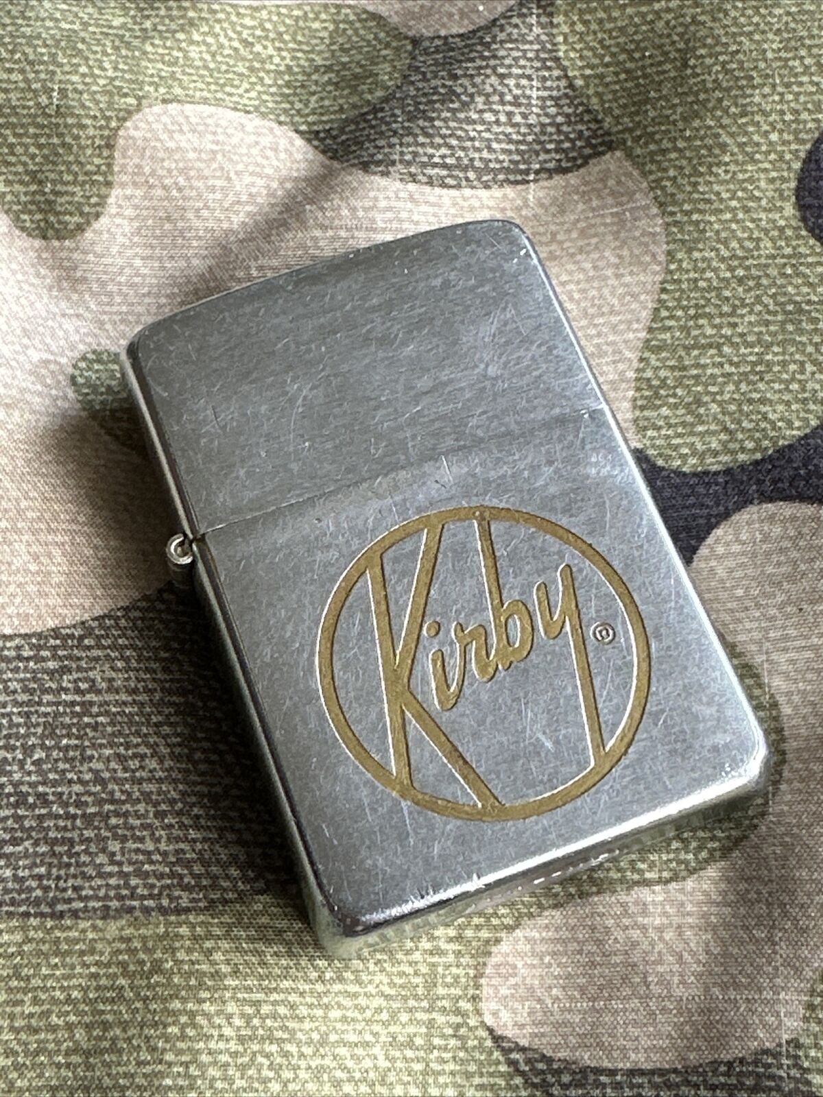 1960 Vintage Zippo Lighter - Kirby Vacuum - Thanks for a Job Well Done