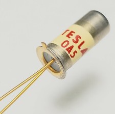 Tesla 1981 Gold Plated OA5 Germanium Diode Metal Top Crystal Radio Pedal Effects picture