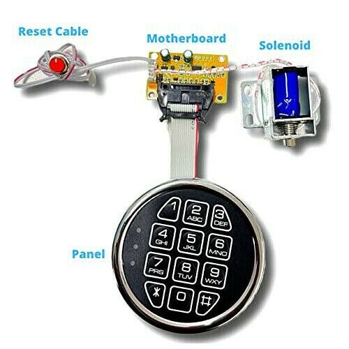 DIY Gun Safe Replacement Digital Keypad Locks with Solenoid Safe Lock Safe Box