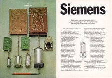 Vintage Siemens Solid-State DC Motors Print Magazine Ad 1970s Engineering Art picture