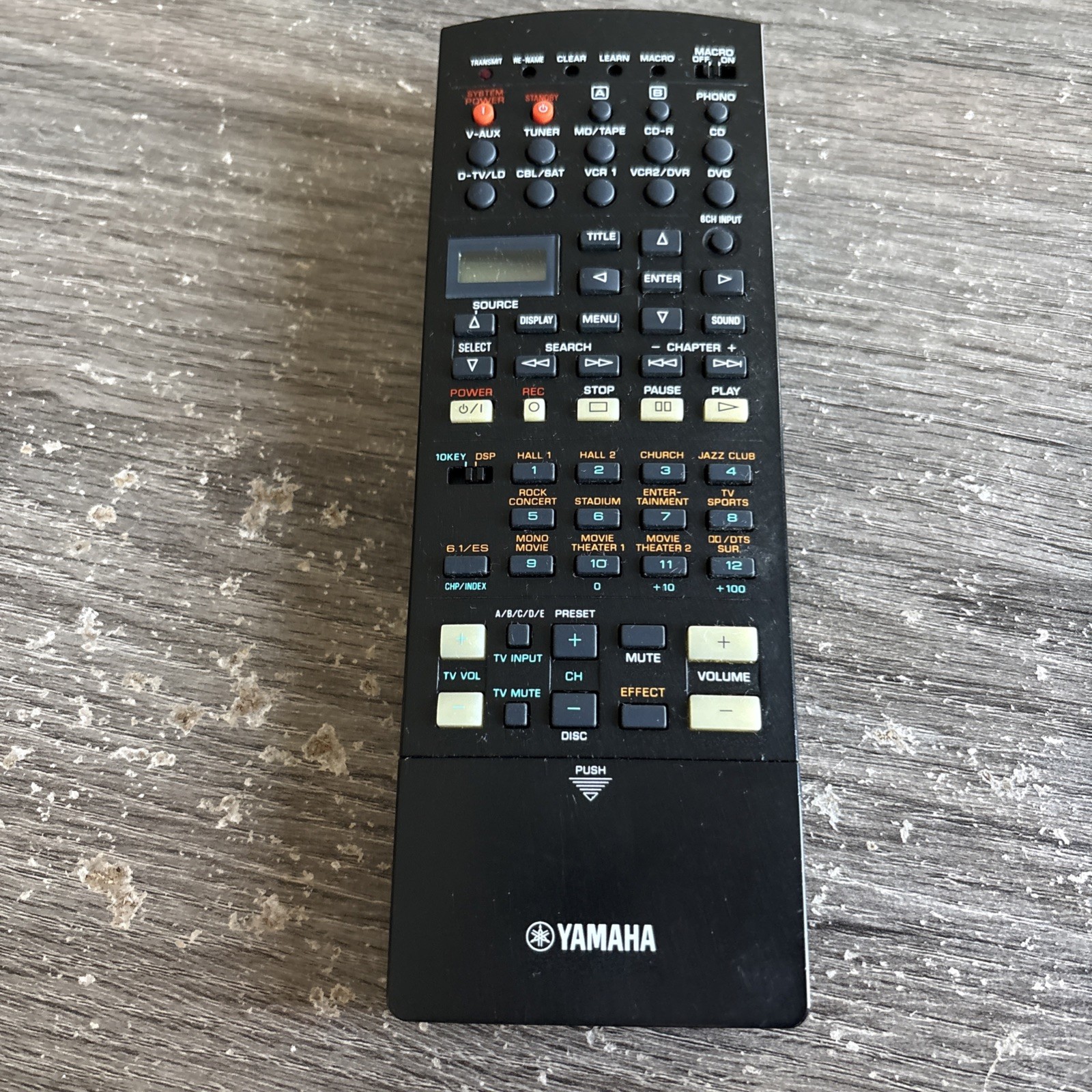 YAMAHA AV amplifier remote control RAV222 V628350 *Missing Back*