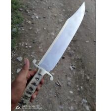Ram Horn Handle Custom Handmade Bowie Knife Full Tang Hunting Bowie Survival Kni picture