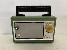 Vintage Admiral Green Transistor Radio Rotating Antenna picture