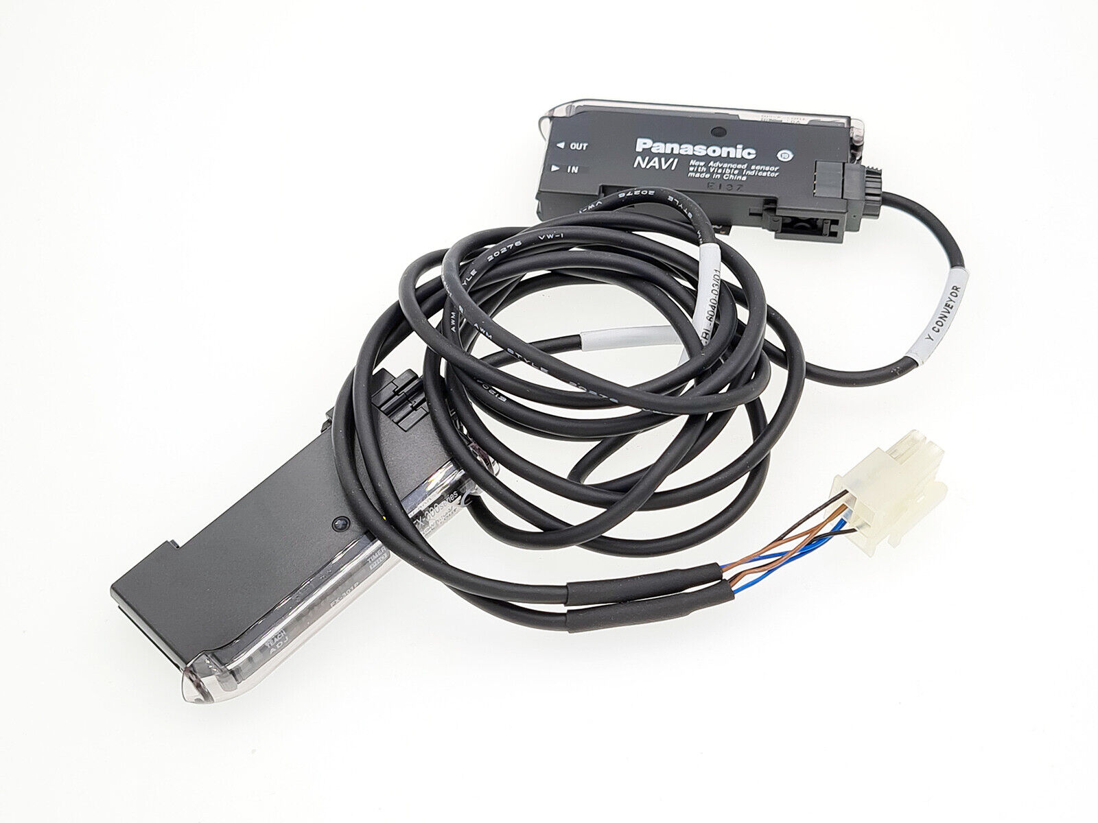2 pcs Panasonic FX-301P Digital Fiber Photoelectric Sensor Amplifier
