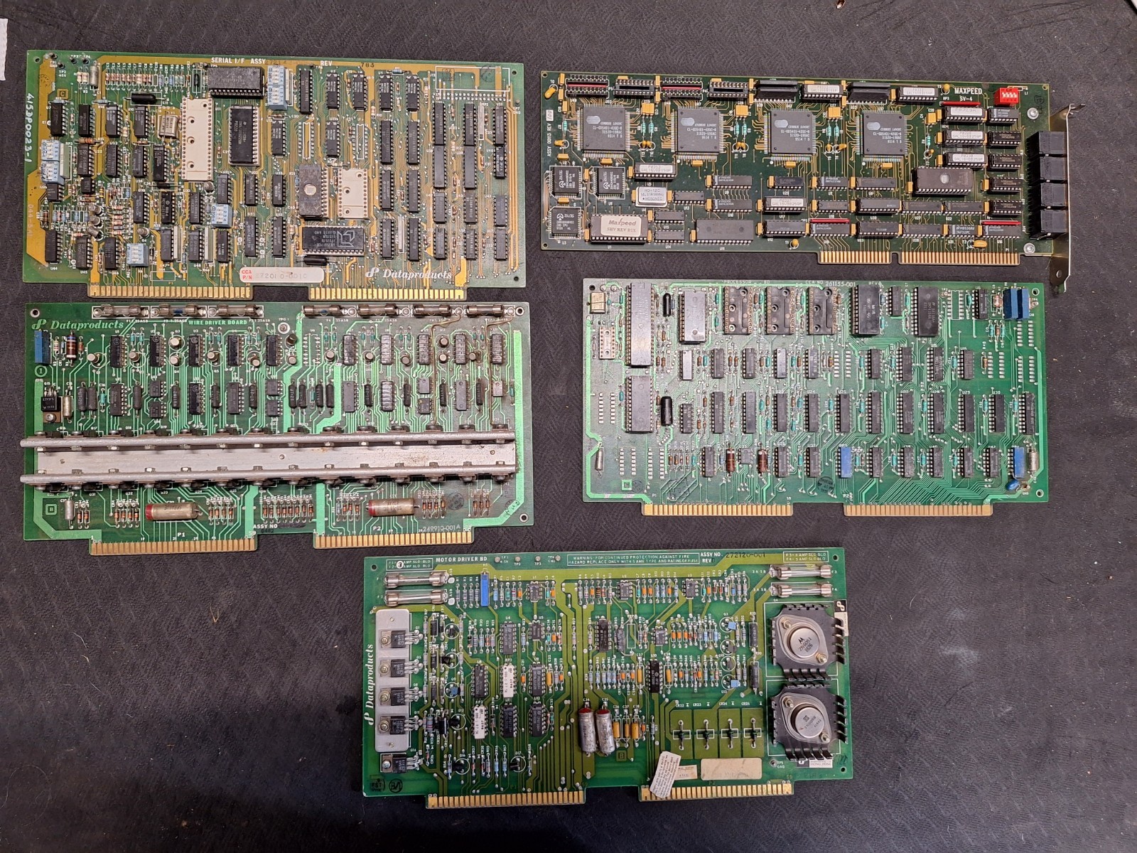 LOT of 7 Vintage PCB Boards from Late 80's Mainframe(READ) LOT of 7 Vintage PCB Boards from Late 80's Mainframe(READ)