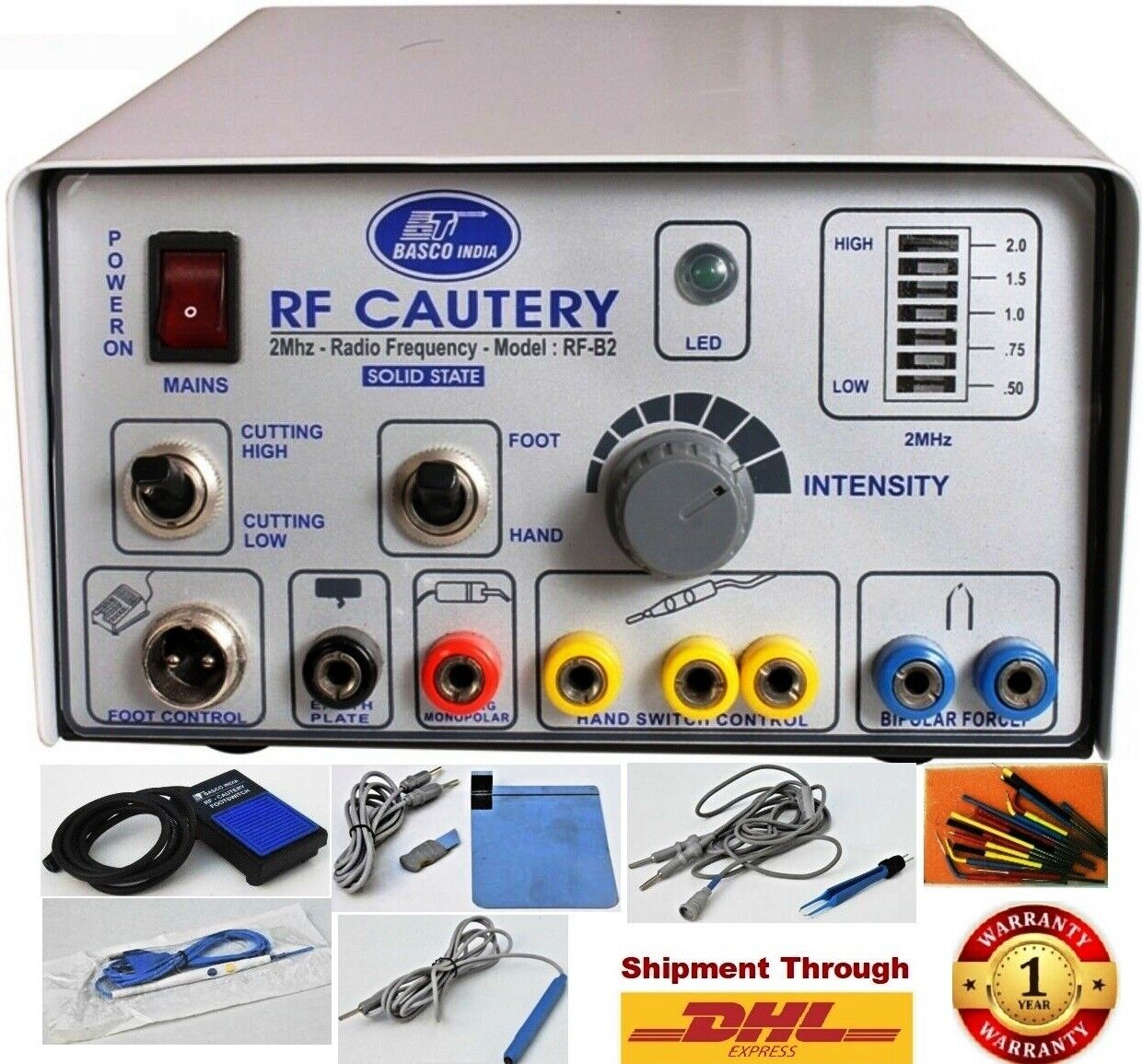 Basco Electro Cautery 2 Mhz High Frequency Electro Generator Medical Field Unit 