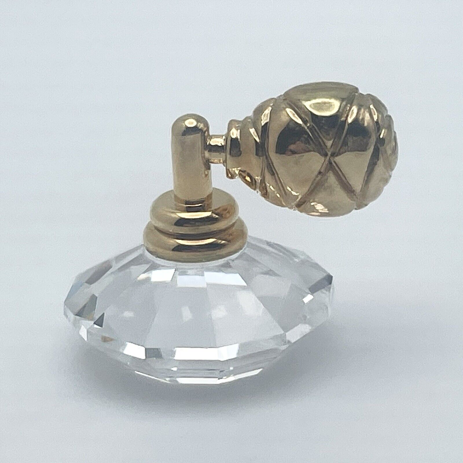 Swarovski Crystal Memories 18K Plated Miniature Perfume Bottle Atomizer Figurine