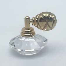 Swarovski Crystal Memories 18K Plated Miniature Perfume Bottle Atomizer Figurine picture