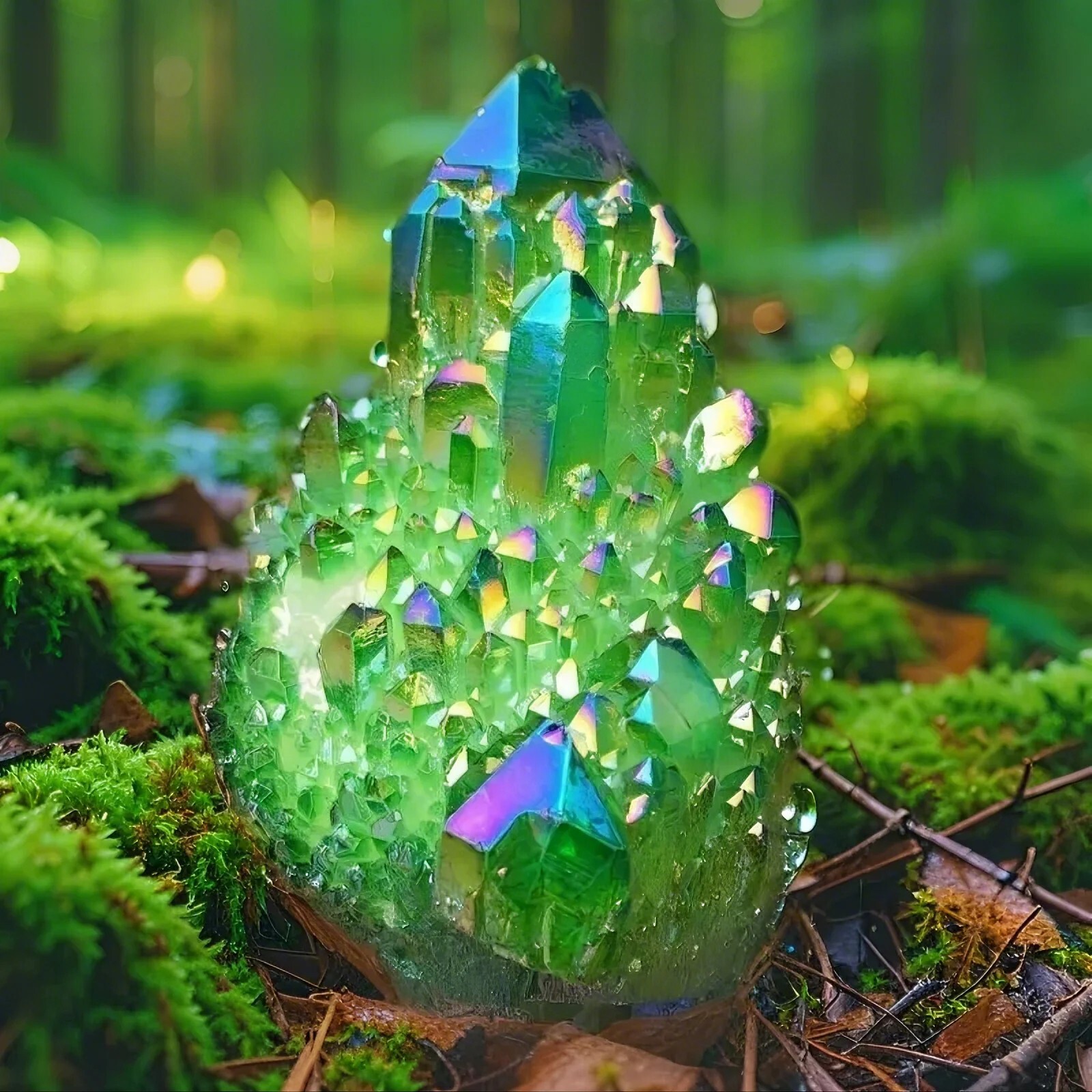 90G+ Rare Green Angel Aura Quartz Crystal Healing Cluster Titanium Geode Chunk 90G+ Rare Green Angel Aura Quartz Crystal Healing Cluster Titanium Geode Chunk