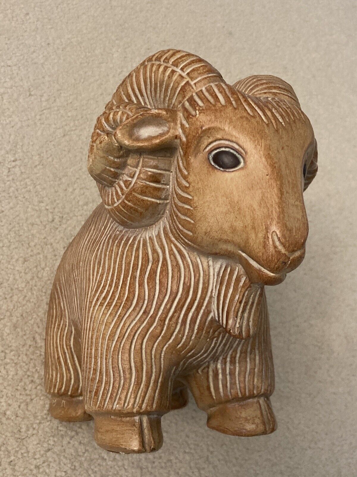 Lloyd Bryan Sculpture Pottery Ram Goat Mid Century Modern Statue Figure Vintage