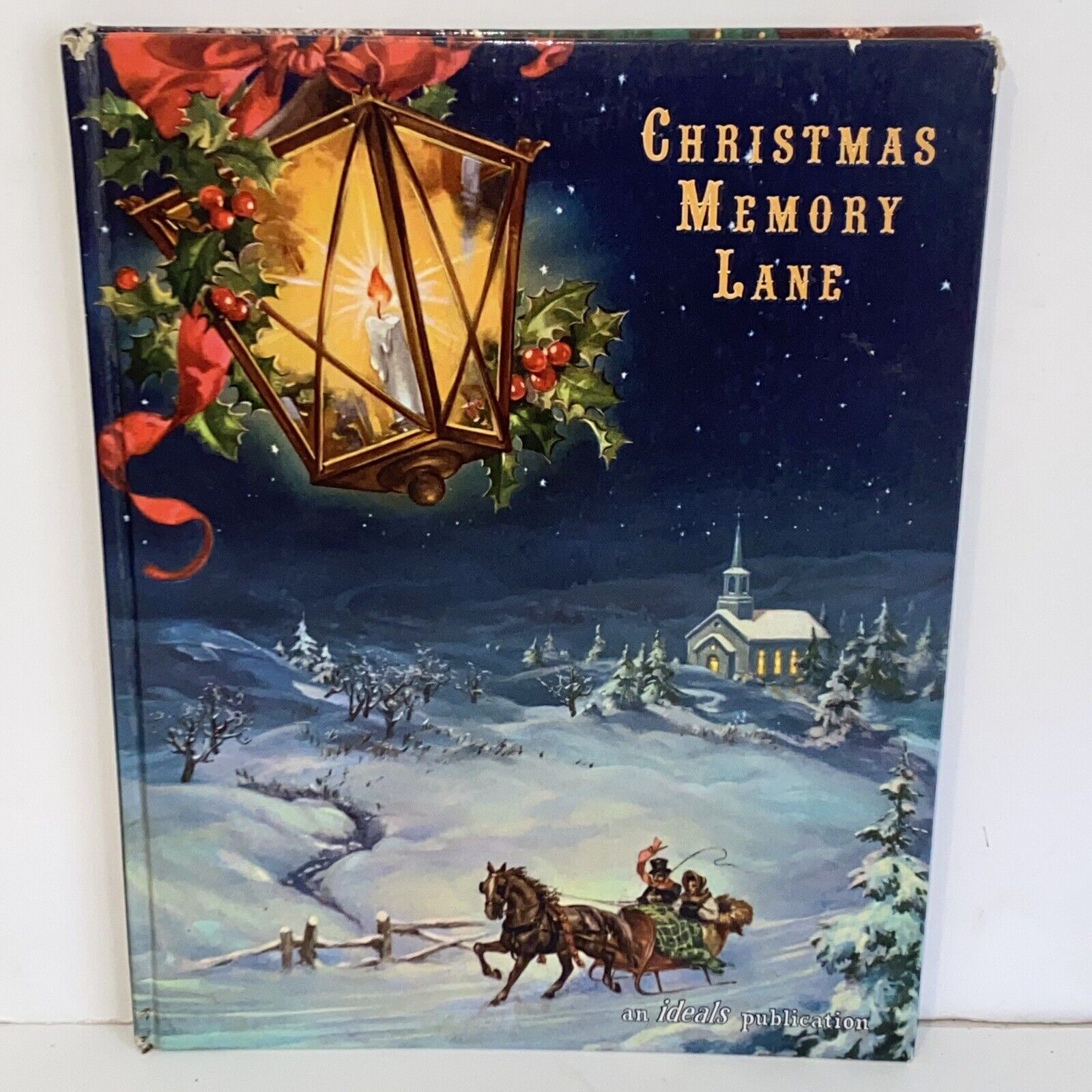 Vintage 1961 Christmas Memory Lane Book Hardcover Christmas Table Decor