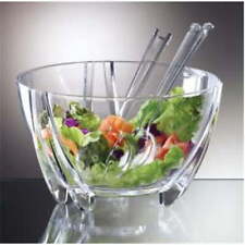 Prodyne Acrylic Salad Bowl with Servers, Clear picture