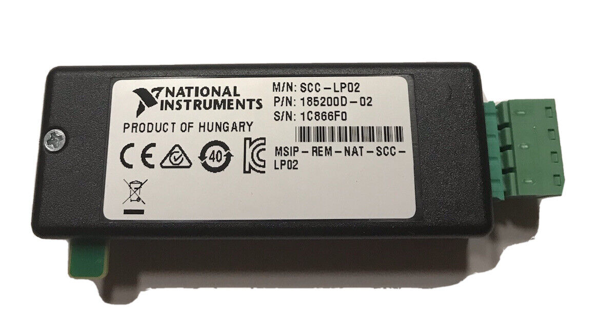 National Instruments SCC-LP02- 2 Channel Low Pass 50 Hz