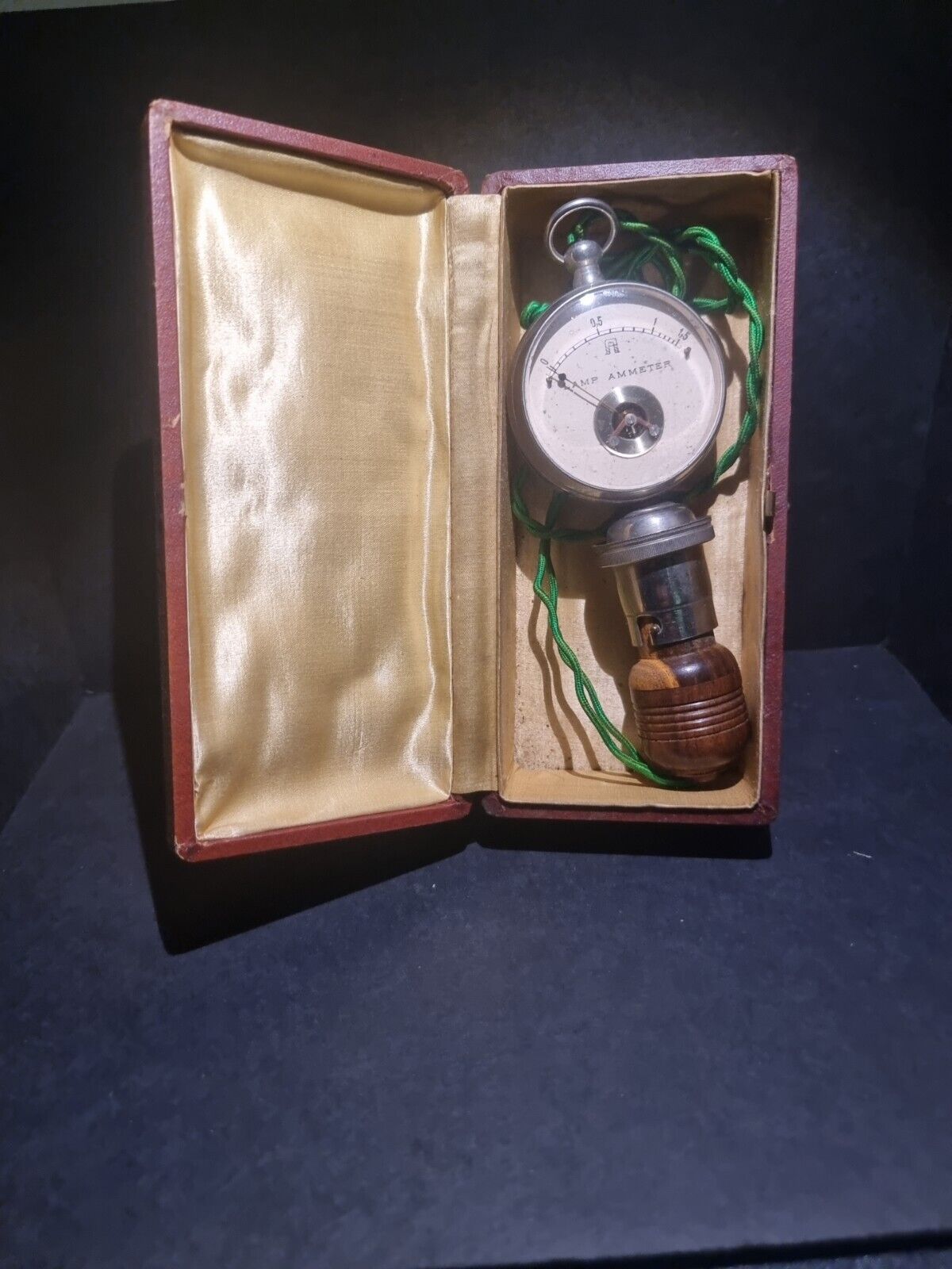 VINTAGE LAMP AMMETER ANTIQUE BULB TESTER RARE UNUSUAL PETO & RADFORD CIRCA 1904 
