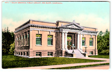 Postcard Vintage Kraft Memorial Public Library Red Bluff, CA picture