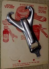 Vintage EKCO Miracle Vacuum Jar Cap Lifter Pry-A-Lid Style Opener AND Directions picture