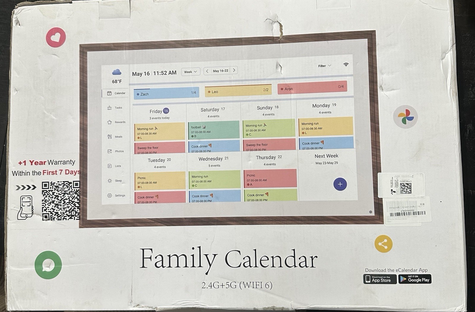 Smart Digital Calendar 21.5” Digital family Calendar Planner Smart Digital Calendar 21.5” Digital family Calendar Planner