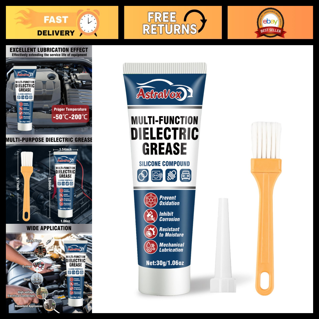 Silicone Dielectric Grease for Electrical Connectors - Automotive & Marine Use Silicone Dielectric Grease for Electrical Connectors - Automotive & Marine Use